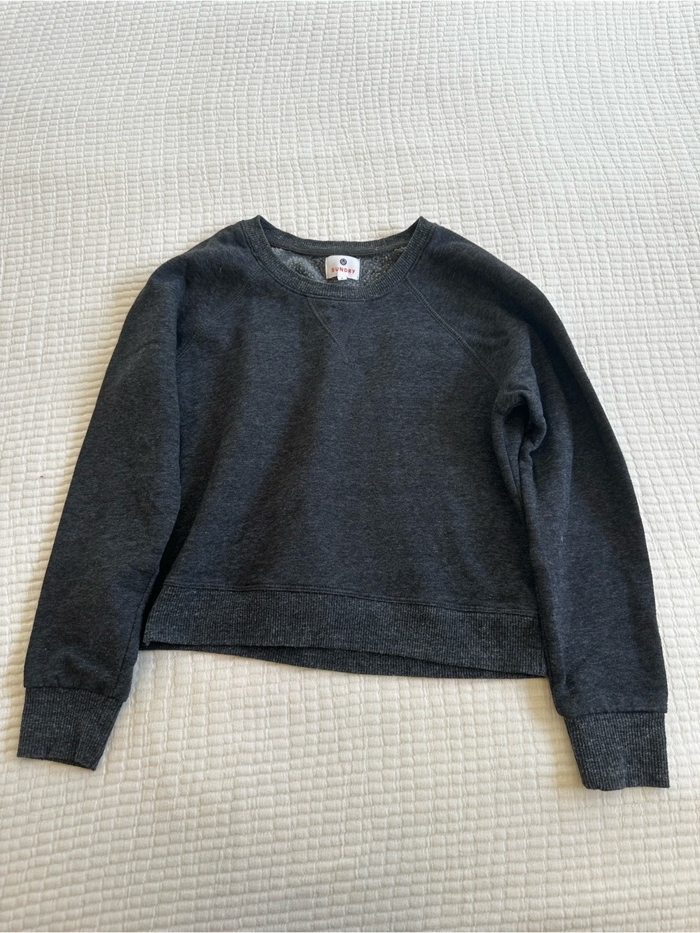 Sundry Charcoal Crewneck Sweatshirt